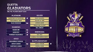 Quetta Gladiators All Picks HBLPSLDraft HBLPSL9 [upl. by Leihcey]