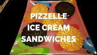 Pizzelle Ice Cream Sandwiches Video with 3 Ways Chocolate Chocolate PB2 and Lemon Curd [upl. by Cecilia]