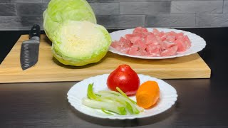 Braised cabbage recipe  How to cook cabbage [upl. by Menard]