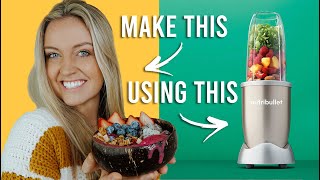 How To Make a THICK Smoothie Bowl In a Nutribullet [upl. by Oznohpla]