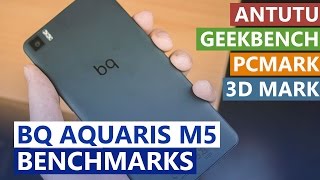 BQ Aquaris M5  Benchmarks Antutu PcMark 3DMark e GeekBench [upl. by Tatiana]