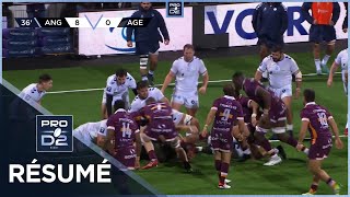 PRO D2 Saison 20232024 J13  Résumé SoyauxAngouleme XV  SU Agen [upl. by Aniat250]