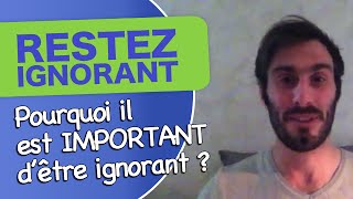 Hypersensibilité pourquoi il est important dêtre ignorant [upl. by Anelahs502]