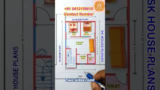 2bhk 21 X 30 House Plan 630 Sqft  70 Gaj  New Home Design 59 sqm S NO 2539 [upl. by Idnor]