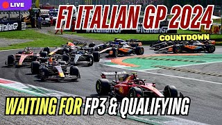 F1 2024 Italian GP Monza Circuit  FP3 and Qualifying  Countdown LIVE ROOM CHAT [upl. by Cinimmod211]