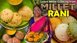 60 வயதுக்கு மேல் சிறுதானிய சமையலில் சாதிக்கும் Millet Rani  சிறுதானிய சமையல் வகுப்பு  MSF [upl. by Attolrahc]