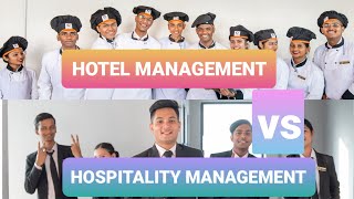 Hotel vs Hospitality Management  What to choose [upl. by Lossa]