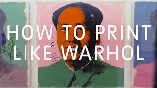 How to Print Like Warhol  Tate [upl. by Christye]