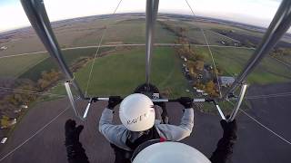 Flex Wing Trike Lessons Take off and Landings Pilot Training [upl. by Lakin801]