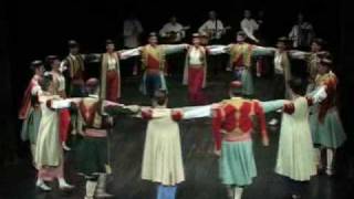 CRNOGORSKI ansambl KUD Njegos  Crnogorski oro CETINJE folklor [upl. by Lazes510]