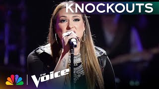 Jacquie Roar Takes Maren Morris quotGIRLquot to the Next Level and Wows Reba  The Voice Knockouts  NBC [upl. by Enineg]