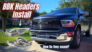 The DAILY gets headers  Ram 1500 57 HEMI Shorty header install [upl. by Leena296]