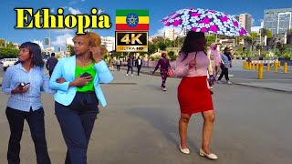 ከተዋቡት መንገዶች አንዱ ከብሔራዊ እስጢፋኖስ Addis Ababa Walking Tour 539 Beherawi  Estifanos 🇪🇹 Ethiopia 4K [upl. by Dorreg]