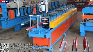 Wall angle roll forming machine for fence [upl. by Elleinet]