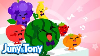 Fruits Song  Fruit and Veggie Songs for Kids  Color Songs  Nursery Rhymes  JunyTony [upl. by Babita]