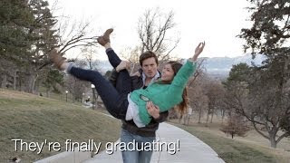 CREATIVE BABY ANNOUNCEMENT  Graduation Surprise [upl. by Durno]