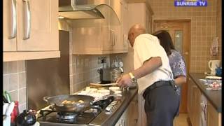 Kanji cooks Jeera chicken on Sunrise TV [upl. by Ahsieken]