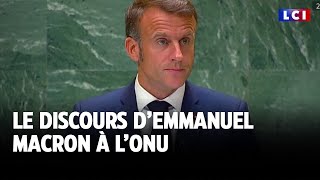 Le discours d’Emmanuel Macron à l’ONU [upl. by Rotkiv]