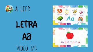 LETRA Aa ✈️🥑🫓🐿️🐝 VOCALES • LECTURA • FONÉTICA aleer123 [upl. by Trella]