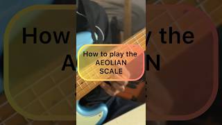 How to play the AEOLIAN SCALE  Key G major learnbass bass scales [upl. by Lazes915]