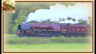 Magnificent 46233 Duchess of Sutherland Overpowers the Devon Elements [upl. by Pich954]