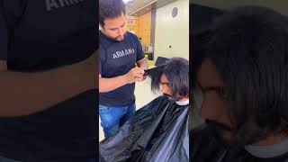 haircut hairstyle hairtransformation shortvideo viralsong viralvideo [upl. by Einatsed]