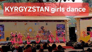 KYRGYZSTAN GIRLS DANCE SURAJKUND INTERNATIONAL MELA ART AND CRAFT WORLD 🌎 FAMOUS [upl. by Pinchas]