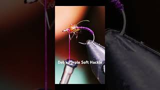 FLY TYING TROUT FLIES DEB’S PURPLE SOFT HACKLE flyfishing flytying trout fishingflies [upl. by Stauffer]