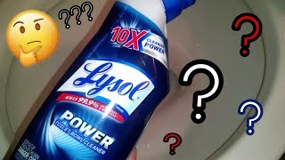 Lysol Power Toilet Bowl Cleaner  Review amp Demo  Crazy Cleaner [upl. by Nnyletak]