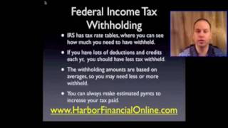 Federal Income Tax Withholding Chart for 2012 2013 [upl. by Augustin]