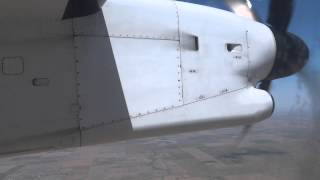 De Havilland DHC8400 Q400 TakeoffLanding DEN  MCI [upl. by Harrod]