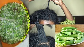 UNBRAIDING MADE EASIER WITH OKRA NATURAL GEL [upl. by Yardley]