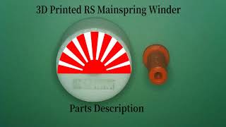 3D Printed Rising Sun Mainspring Winder [upl. by Gayelord]