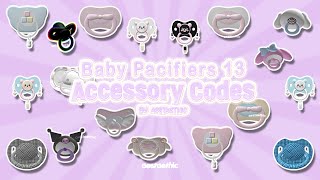 Berry Avenue Codes Baby Toddler PACIFIER Accessory PT13 Bloxburg 👼🏻berryavenue brookhaven roblox [upl. by Nishom]