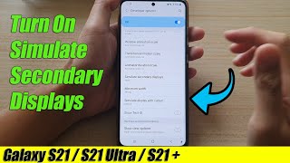 How to Turn On Simulate Secondary DisplayScreen In Android Smartphone  By TIIH [upl. by Peter]