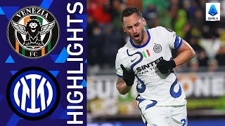 Venezia 02 Inter  Calhanoglu and Martinez secure Inter win  Serie A 202122 [upl. by Kellyn]