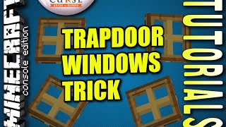 MINECRAFT  PS4  TRAPDOOR WINDOWS  HOW TO  TUTORIAL  PS3  XBOX PC  UPDATE [upl. by Yuri82]