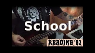 N270 School – Live at Reading ‘92 – Nirvana – Baixo Cover  Como tocar  How to play  Bass [upl. by Elliott300]