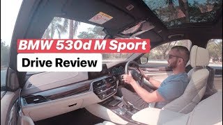 BMW 530d M Sport Drive Review Hindi  English [upl. by Aikcir]