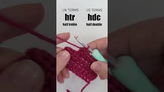 How to Half Treble Crochet US Half Double Crochet htr hdc crochettutorial [upl. by Ahsekyw]