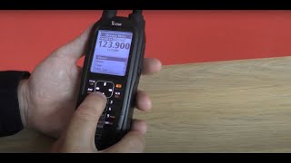 Common Features of the Icom ICA25CE amp ICA25NE Airband Radios [upl. by Adneram806]