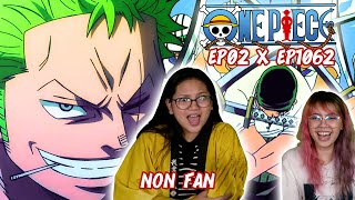 NON One Piece Fan REACT to One Piece Ep 2 amp Ep 1062  ONE PIECE ZORO VS KING REACTION [upl. by Tabor855]