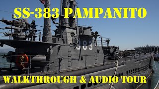 US WWII Submarine Walkthrough amp Audio tour  The USS PampanitoSS383  Balao class [upl. by Emor]