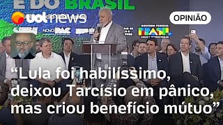 Lula foi habilíssimo com Tarcísio por túnel SantosGuarujá ambos saem engrandecidos diz Josias [upl. by Nellek]