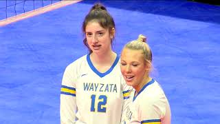 2023 State Tournament Quarterfinal Volleyball  Edina vs Wayzata High School [upl. by Aenotna]