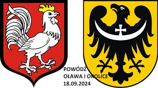 Zagrożenie powodziowe Dolny Śląsk19092024Oława i okolice [upl. by Ratcliffe]