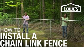 How to Install a Chain Link Fence [upl. by Kristyn]