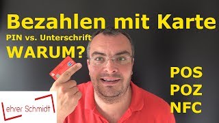 Bezahlen mit Karte  PIN vs Unterschrift  WARUM  Wirtschaft  Lehrerschmidt [upl. by Romano464]