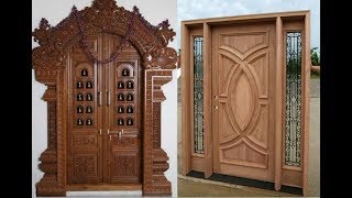 জানুন সেগুন কাঠের দরজার ডিজাইন ও মূল্য  Home main door designs  Wood front door 100 [upl. by Selbbep]