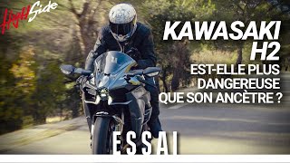 ESSAI  Kawasaki H2  plus dangereuse que son ancêtre [upl. by Kcireddor]